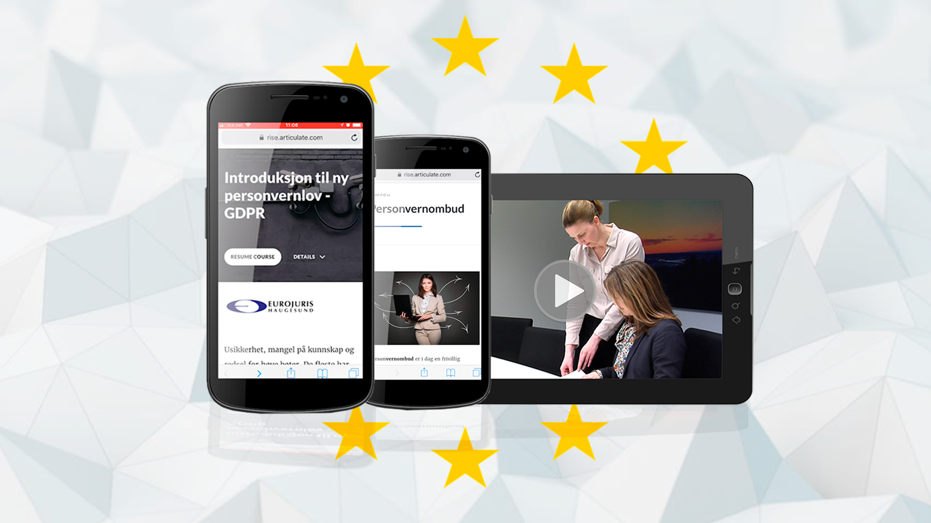 Siste slid GDPR presentasjon